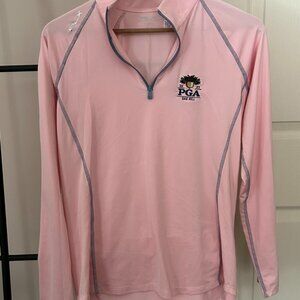 M PGA Oak Hill Ralph Lauren Athletic Wear Pink Top